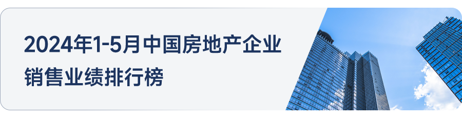 2024年1-5月河南省房地产企业销售业绩TOP20